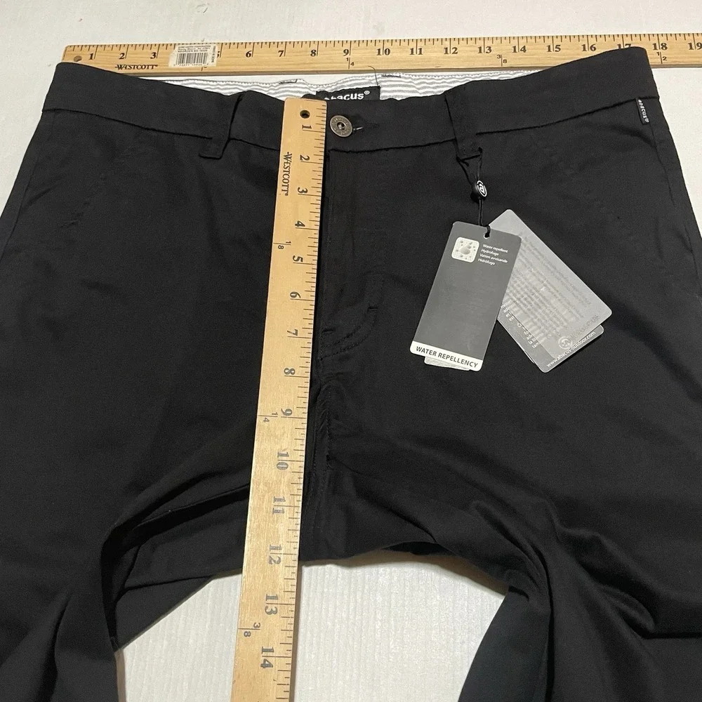 Abacus Count On It Hillside Chino Pants NWT Mens Size 36 X 29 Black Straight Leg